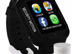 Ceas GPS Copii iUni Kid3, Telefon incorporat, Touchscreen 1.54 inch, Bluetooth, Notificari, Camera